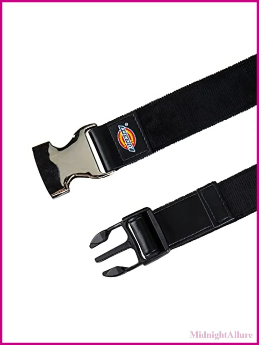 Women's Adjustable Fabric Web Belt with Metal Speed Clip Buckle